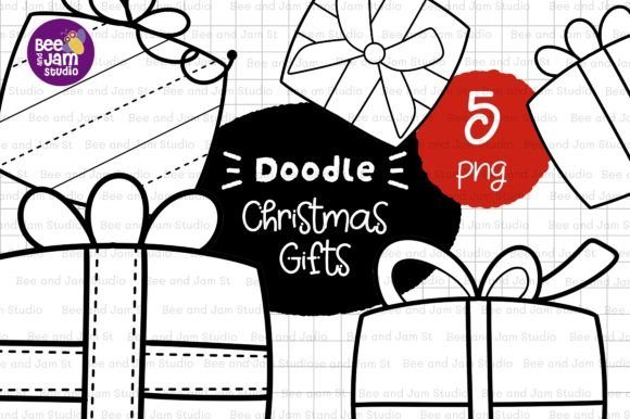 Download KDP Coloring Christmas Gift Line Art - Kdp coloring Collection