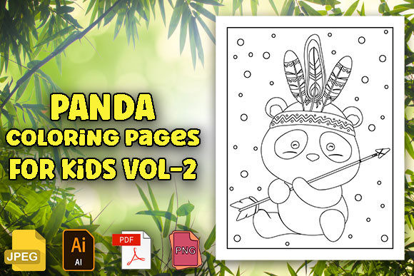 Download Panda Coloring Pages for Kids Vol  2 - Premium Resources