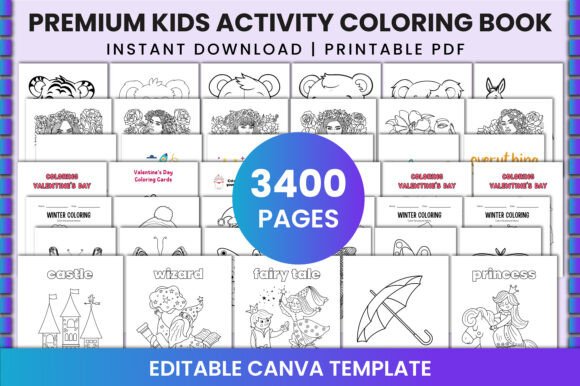 Download Premium Kids Activity Coloring Book - Kids Collection
