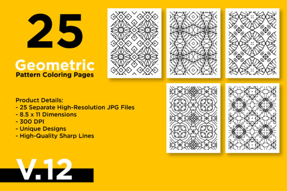 Download Geometric Pattern - KDP Coloring Pages - Kdp coloring Collection