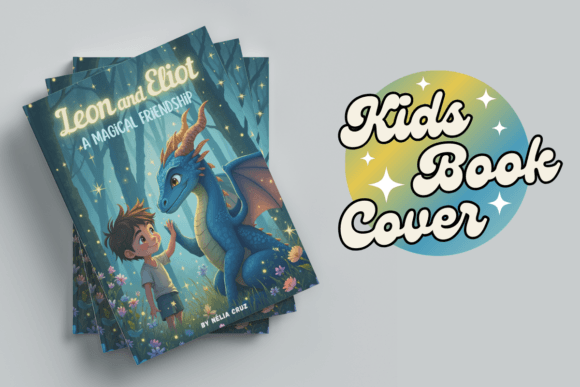 Download Kids Book Cover a Dragon Friendship - Book cover Collection