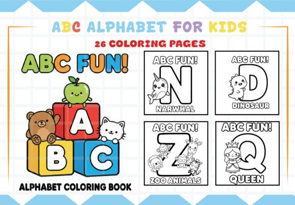 Download ABC Alphabet Coloring Pages for Kids - Kids Collection