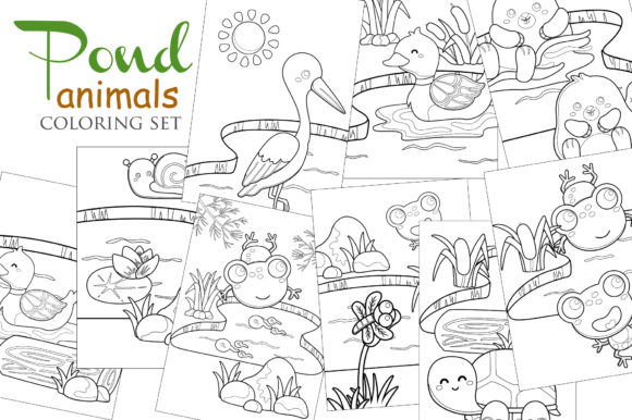 Download Pond Animal Coloring for Kids and Adult - Kids Collection