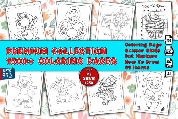 Download KDP Coloring Pages for Kids Bundle - Kdp coloring Collection