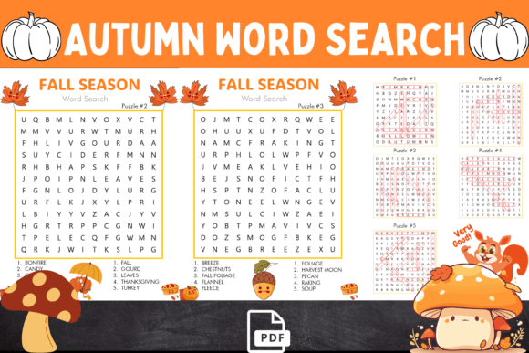 Download Autumn Word Search Activity Pages Kids - Kids Collection