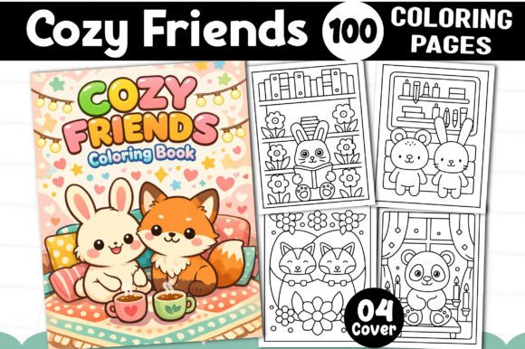 Download Cozy Friends Coloring Pages for Kids - Kids Collection