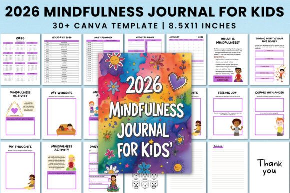 Download 2026 Mindfulness Journal for Kids KDP - Kids Collection