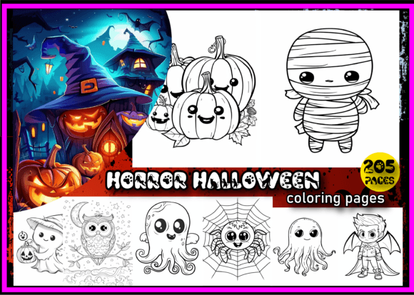 Download Horror Halloween Coloring Book for Kids - Kids Collection