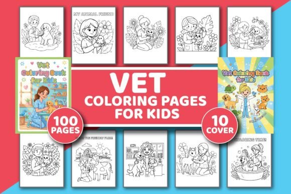 Download Vet Coloring Book for Kids Ages 3-7 - Kids Collection