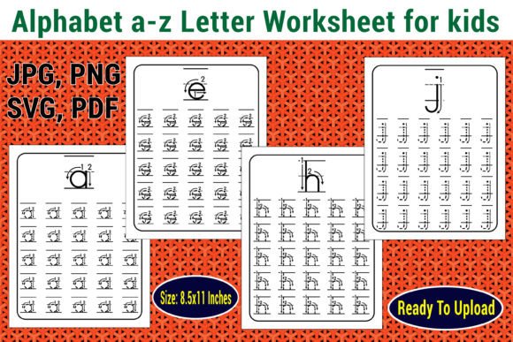 Download Alphabet a-z Letter Worksheet for Kids. - Kids Collection