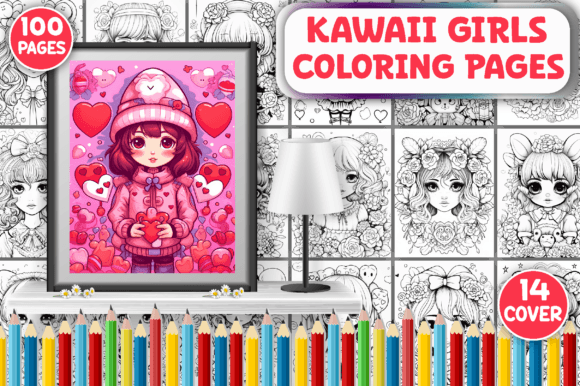 Download Kawaii Girls Coloring Pages for Kids - Kids Collection