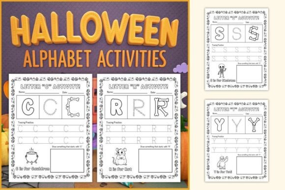 Download Halloween ABC Worksheets for Kids - Kids Collection