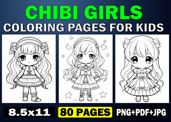 Download 80 Chibi Girls Coloring Pages for Kids - Kids Collection