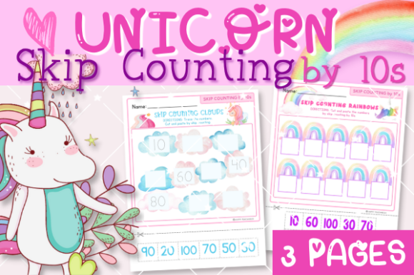 Download Unicorn Math Activity Book Pages, Kids - Kids Collection