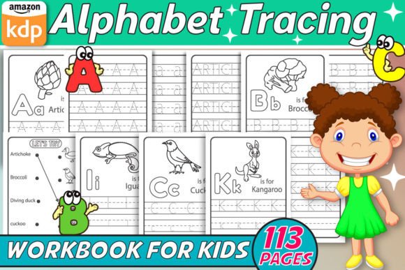 Download Alphabet Trace Kids Activity Book - Kids Collection