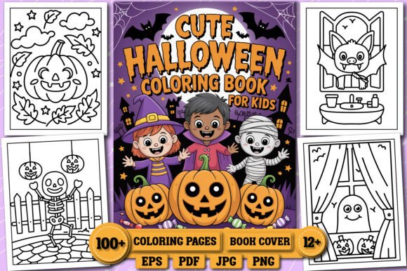 Download Cute Halloween Coloring Book for Kids - Kids Collection