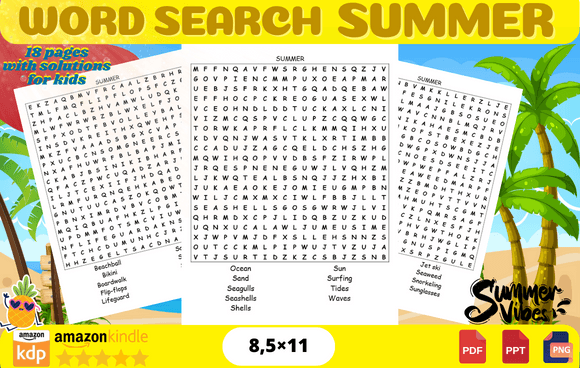 Download SUMMER ACTIVITY WORD SEARCH for KIDS - Kids Collection