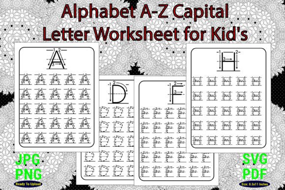 Download Alphabet a-Z Letter Worksheet for Kids. - Kids Collection