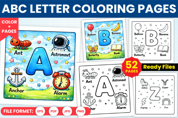 Download ABC Letter Coloring Pages for Kids - Kids Collection