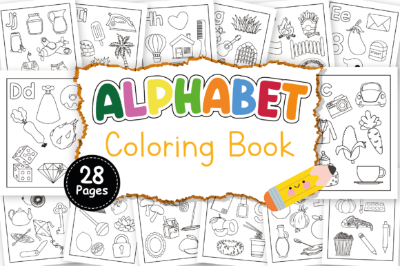 Download ABC Coloring Book for Kids - 28 Pages - Kids Collection