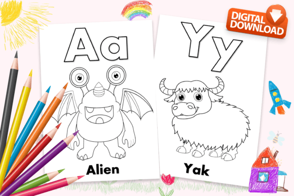 Download Alphabet Coloring Book for Kids | KDP - Kids Collection