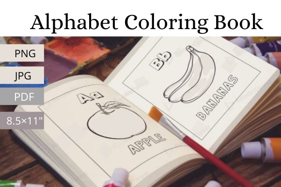 Download Alphabet Coloring Pages for Kids Vol. 2 - Kids Collection
