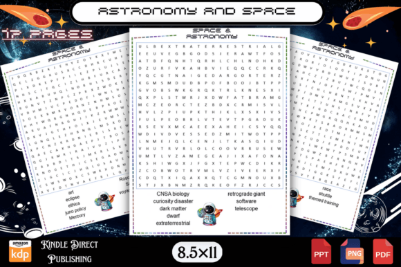 Download Astronomy and Space Word Search for Kids - Kids Collection