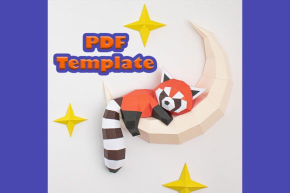 Download Red Panda on the Moon PDF Template - Premium Bundle
