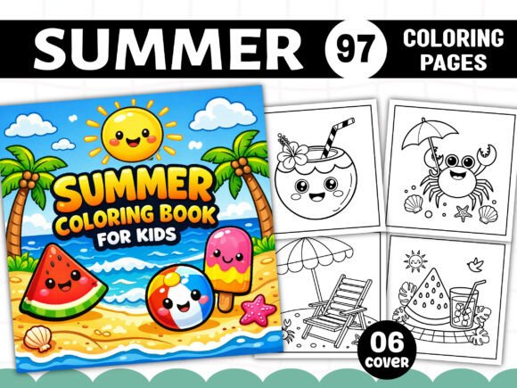 Download SUMMER COLORING PAGES for KIDS - Kids Collection
