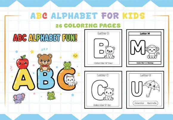 Download ABC Alphabet Coloring Pages for Kids - Kids Collection