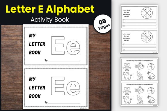 Download Letter E Alphabet Activity Book for Kids - Kids Collection
