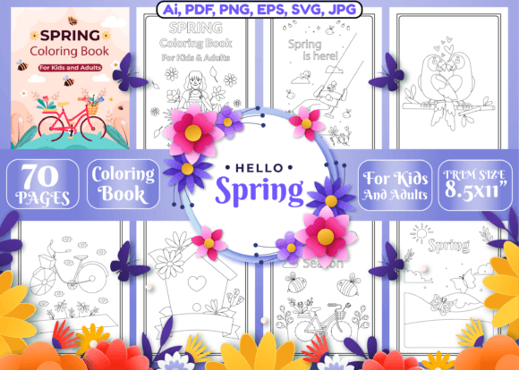 Download Spring Coloring Pages for Kids and Adult - Kids Collection