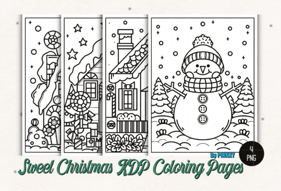 Download Sweet Christmas KDP Coloring Pages - Kdp coloring Collection
