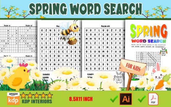 Download Spring Word Search for Kids - Kids Collection