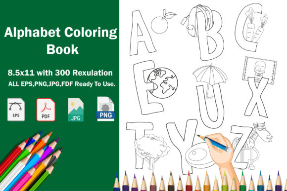 Download Kids Alphabet Coloring Book for KDP - Kids Collection