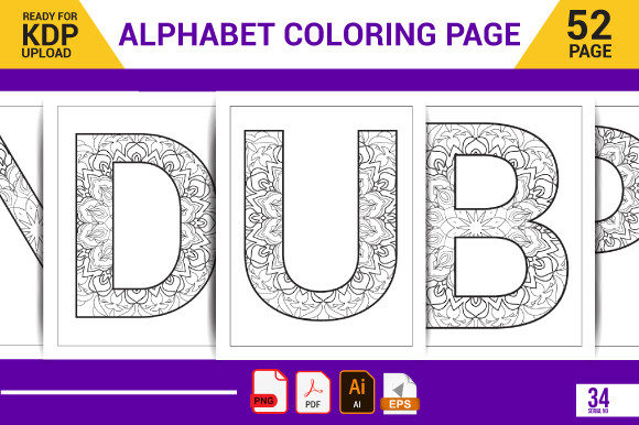 Download Kids Alphabet Coloring Book Bundle - Kids Collection