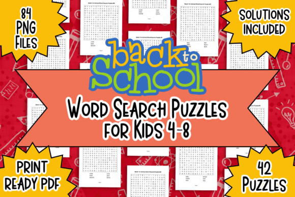 Download Back-to-School Word Search for Kids - Kids Collection