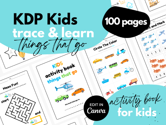 Download Kids Tracing Activities ♥ Things That Go - Kids Collection