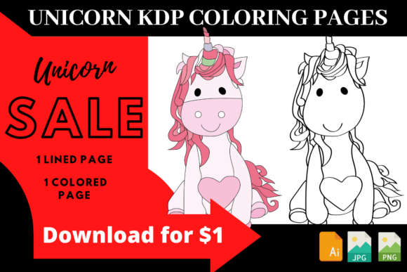 Download Unicorn KDP Coloring Pages for Girls - Kdp coloring Collection