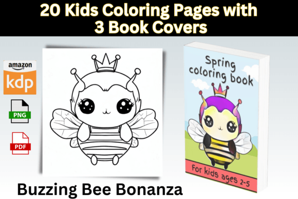 Download Buzzing Bee Bonanza: 20 Kids Coloring Pa - Kids Collection