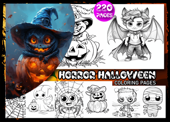 Download Horror Halloween Coloring Book for Kids - Kids Collection