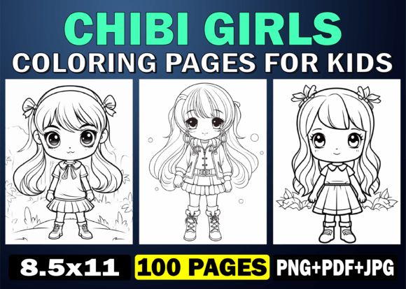 Download 100 Chibi Girls Coloring Pages for Kids - Kids Collection