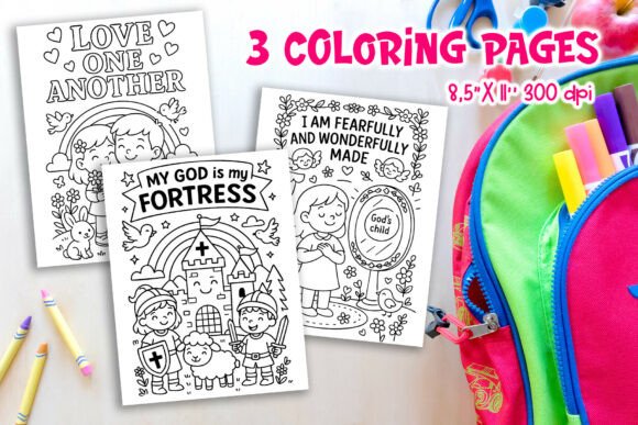 Download Faith Bible Verse Kids Coloring PNG - Kids Collection