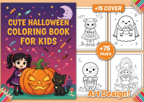 Download Cute Halloween Coloring Book for Kids - Kids Collection