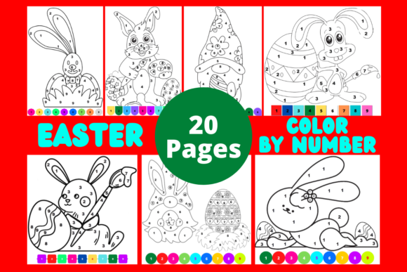 Download Easter Color by Number Pages for Kids - Kids Collection