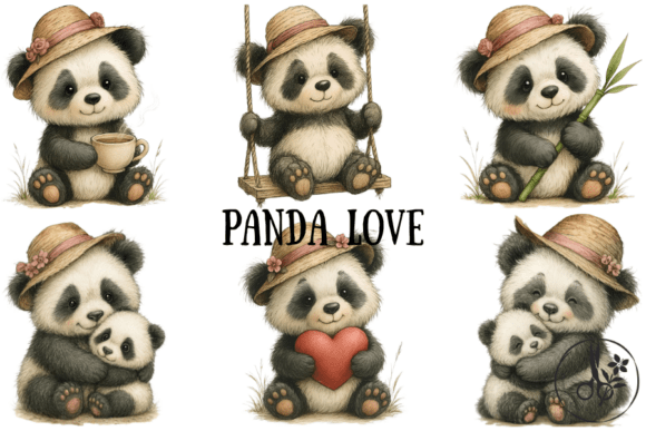 Download Panda Love - Png &amp; Pdf Clipart - Premium Resources